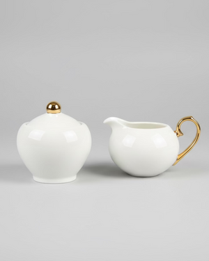 Cristina Re Ivory Sugar Bowl & Creamer
