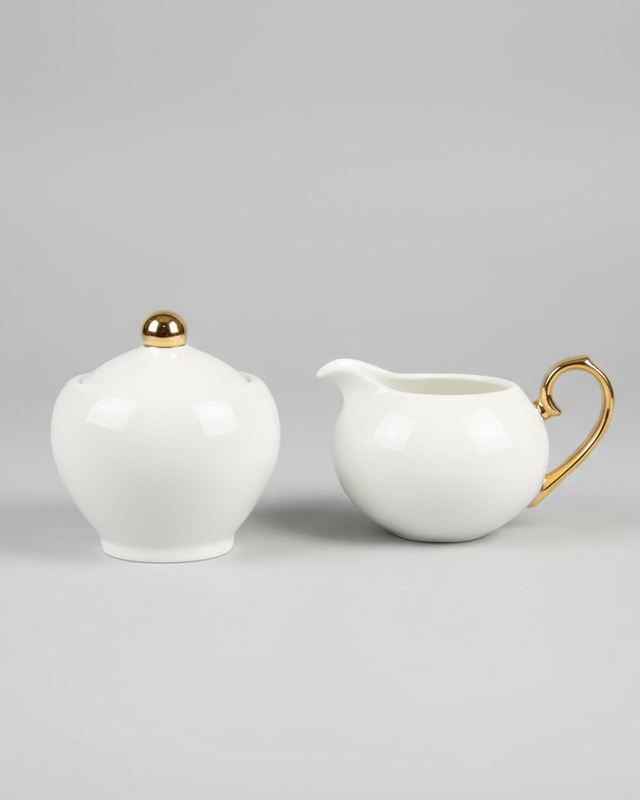 Cristina Re Ivory Sugar Bowl & Creamer