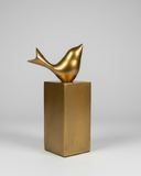 Gold Bird Bookends