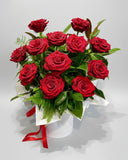 FOREVER YOURS 6,12,18 or 24 Red Rose Arrangement