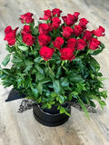 FOREVER YOURS 6,12,18 or 24 Red Rose Arrangement
