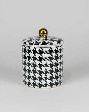 Cristina Re  Ebony Houndstooth Candle - Fig Tree
