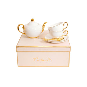 Cristina Re Two Cup Ivory Teaset