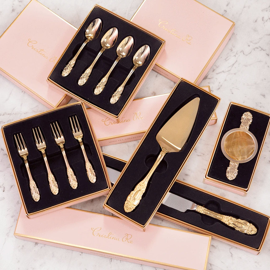 Vintage Cake Knife Gold by Cristina Re Paradise Point Florist